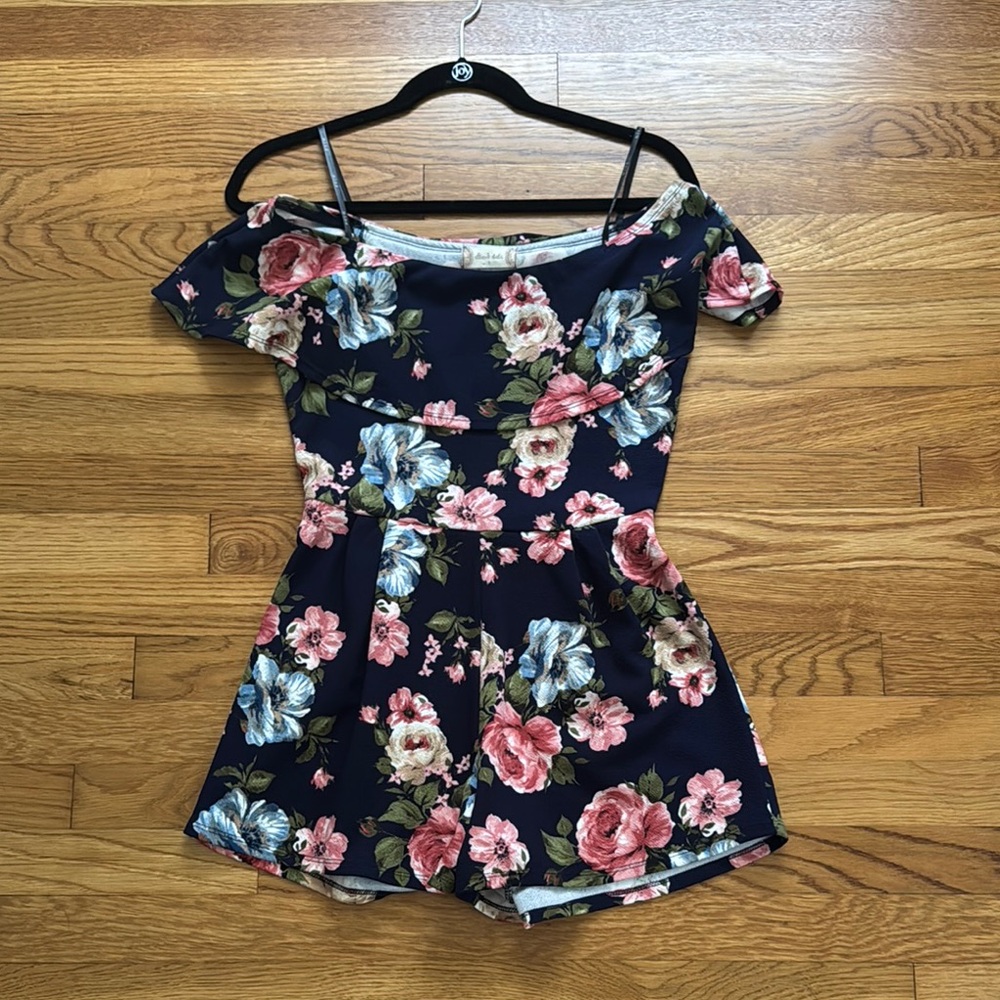 Floral Off-Shoulder Romper